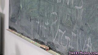 teen and milf teacher team up for steamy uniform group action