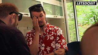 Kinky Daphne Klyde gets her pussy drilled by hotel receptionist. Wild action at horny hostel!