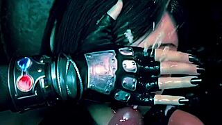 did you see that brunette with nice tits take all that cum?